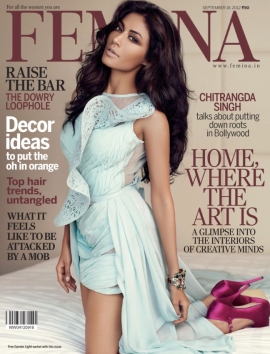 Chitrangada Singh on the cover of Femina (September 2012)